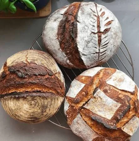 Selection of artisan sourdough loaves